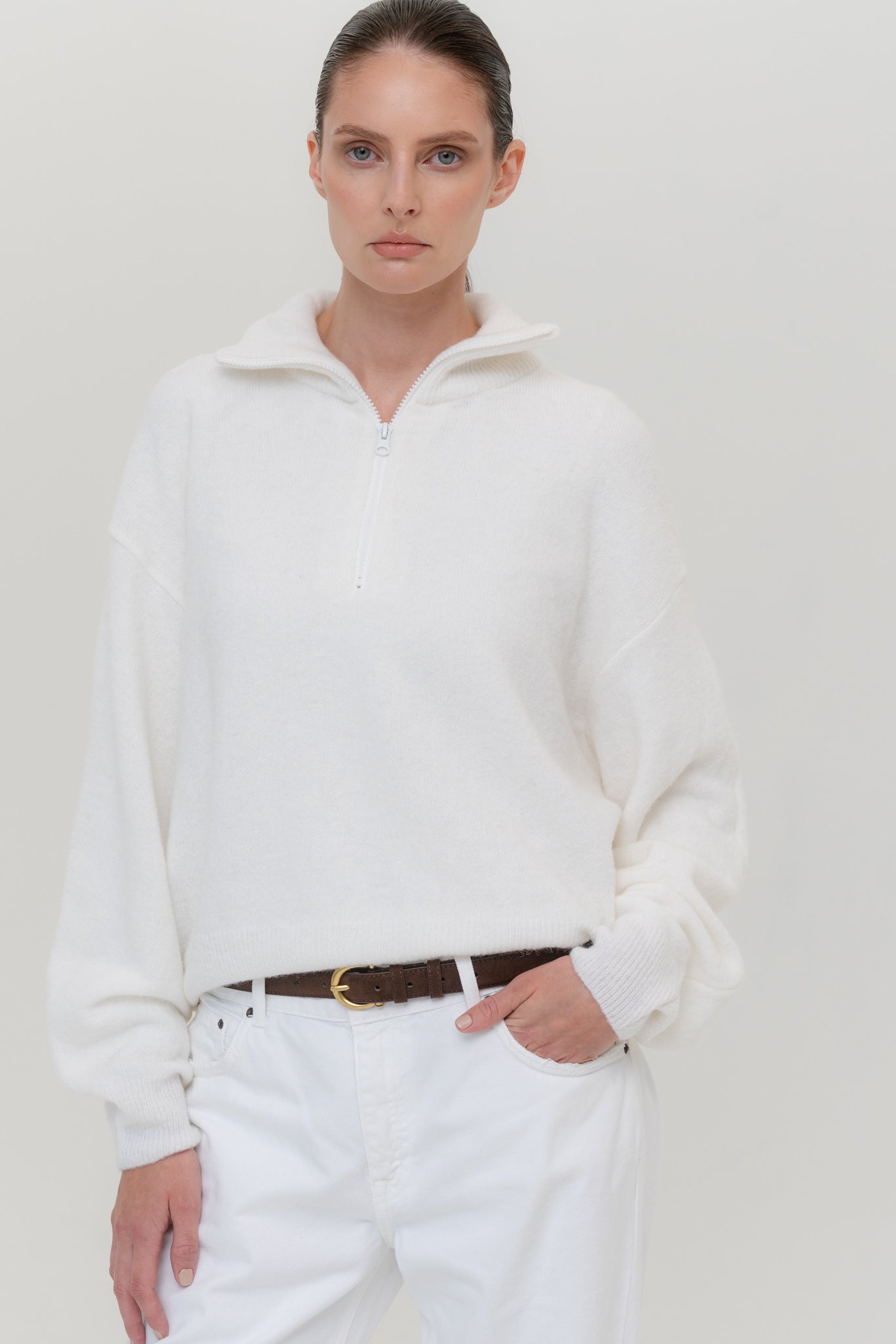 AMSTERDAM Alpaca Sweater with Zipper