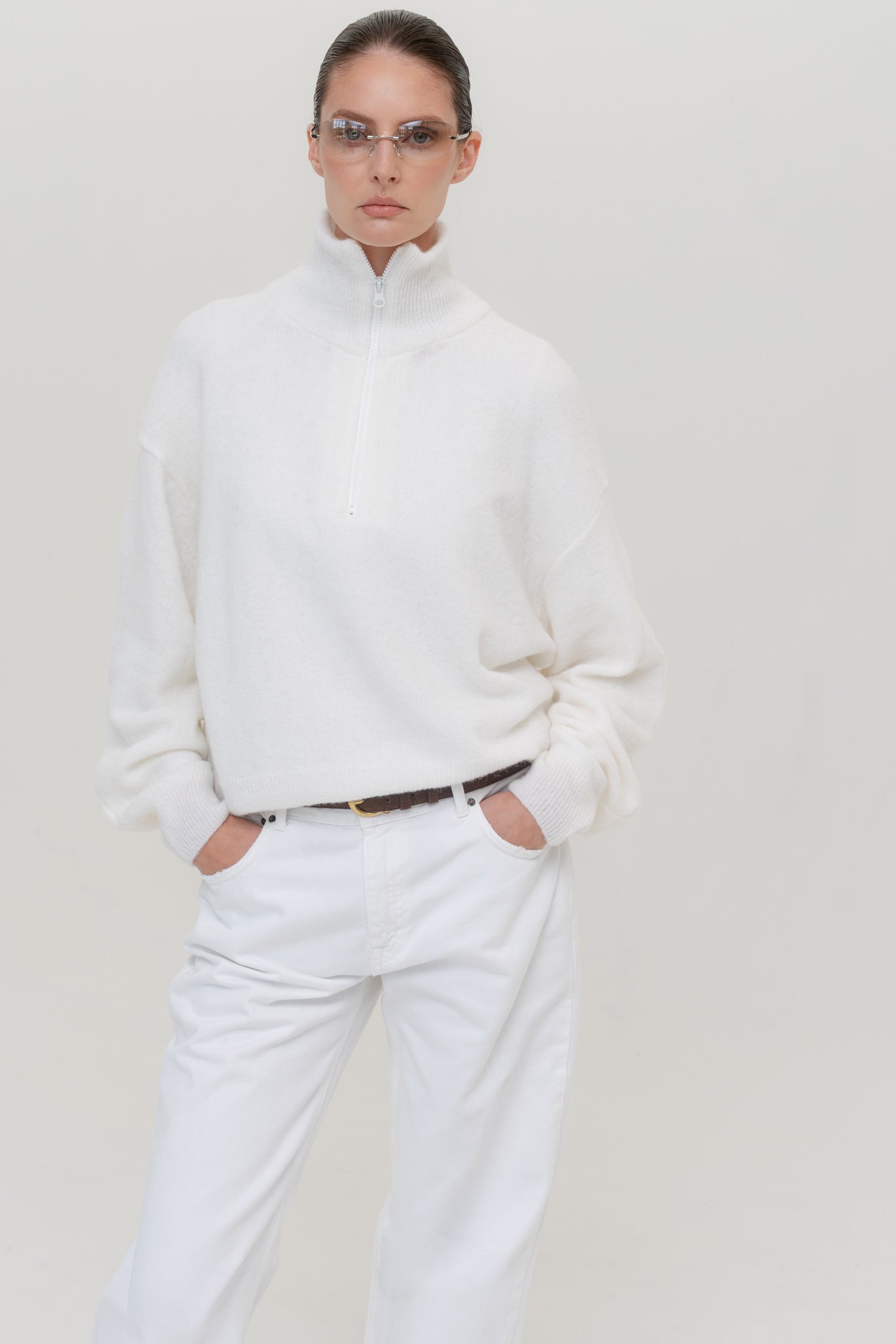 AMSTERDAM Alpaca Sweater with Zipper