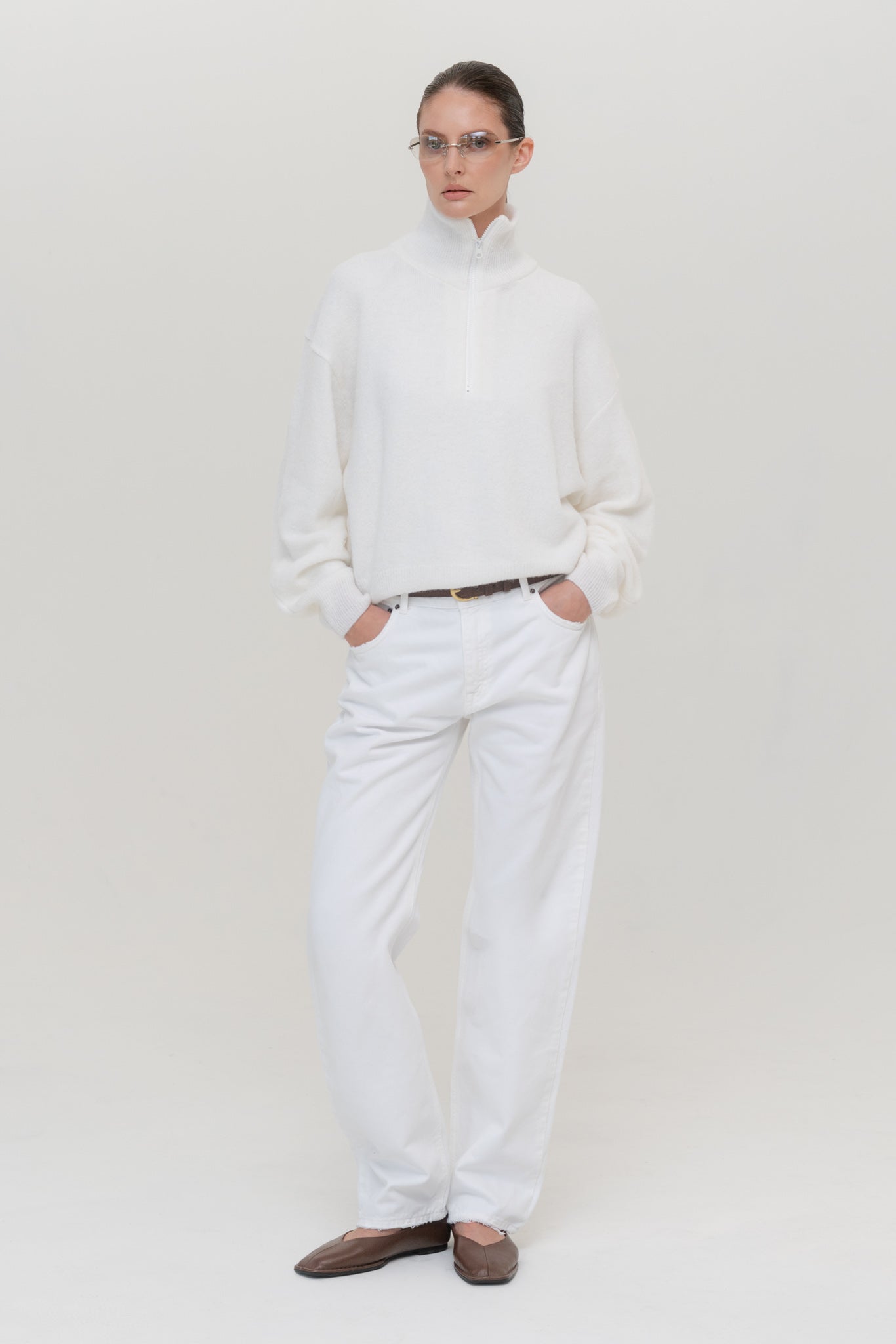 AMSTERDAM Alpaca Sweater with Zipper