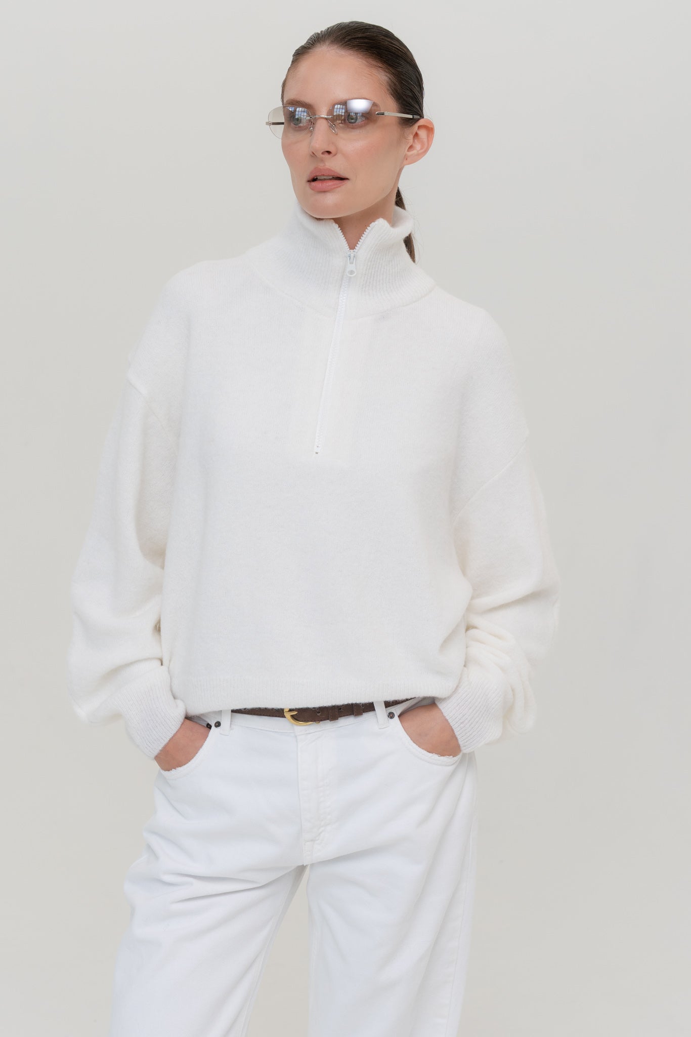 AMSTERDAM Alpaca Sweater with Zipper