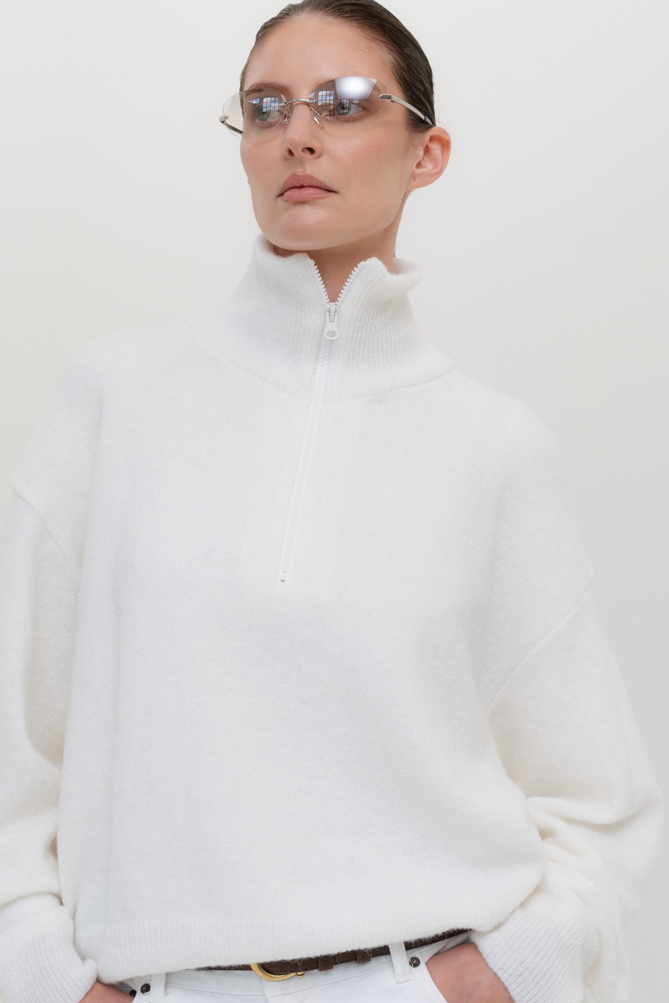 AMSTERDAM Alpaca Sweater with Zipper