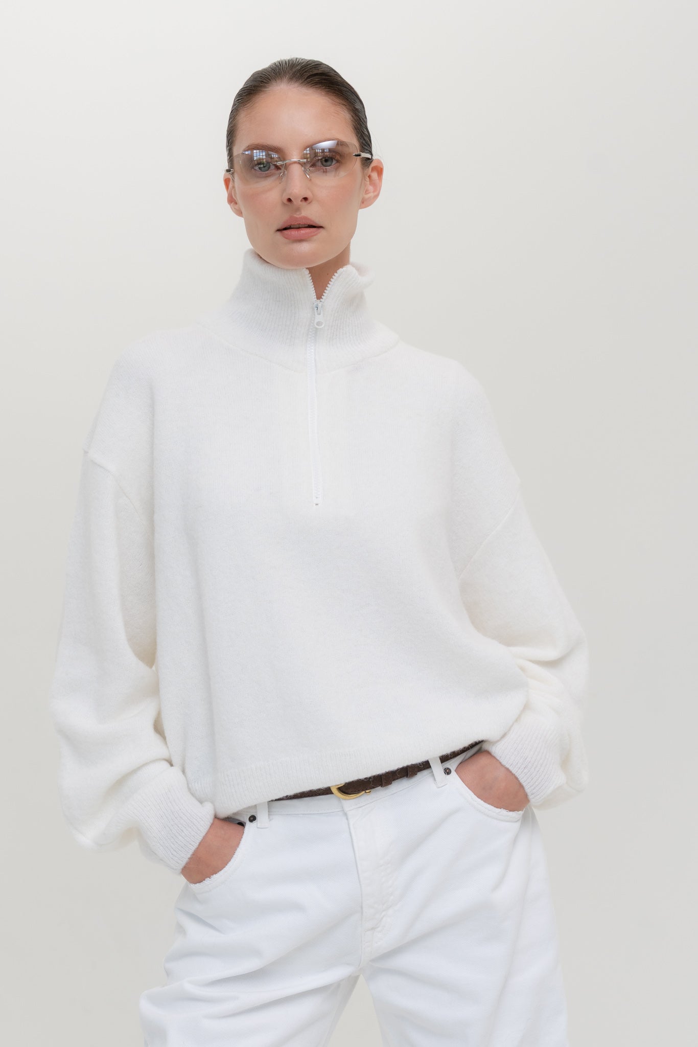 AMSTERDAM Alpaca Sweater with Zipper