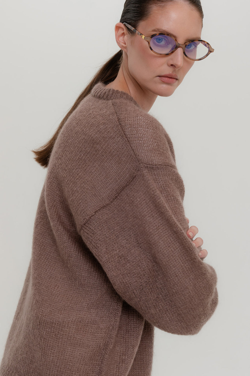 SOFT ROME Moheros ir Merino Vilnos Megztinis