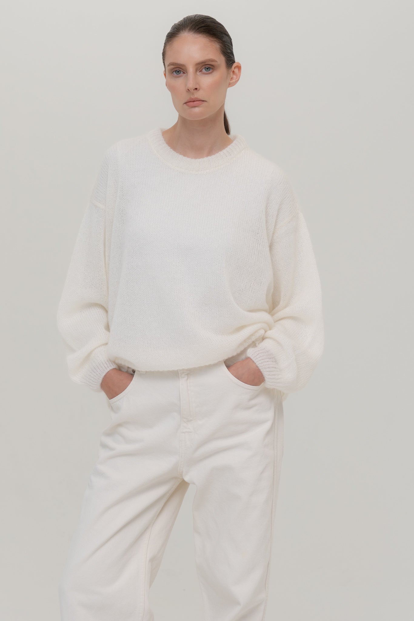 SOFT ROME Moheros ir Merino Vilnos Megztinis