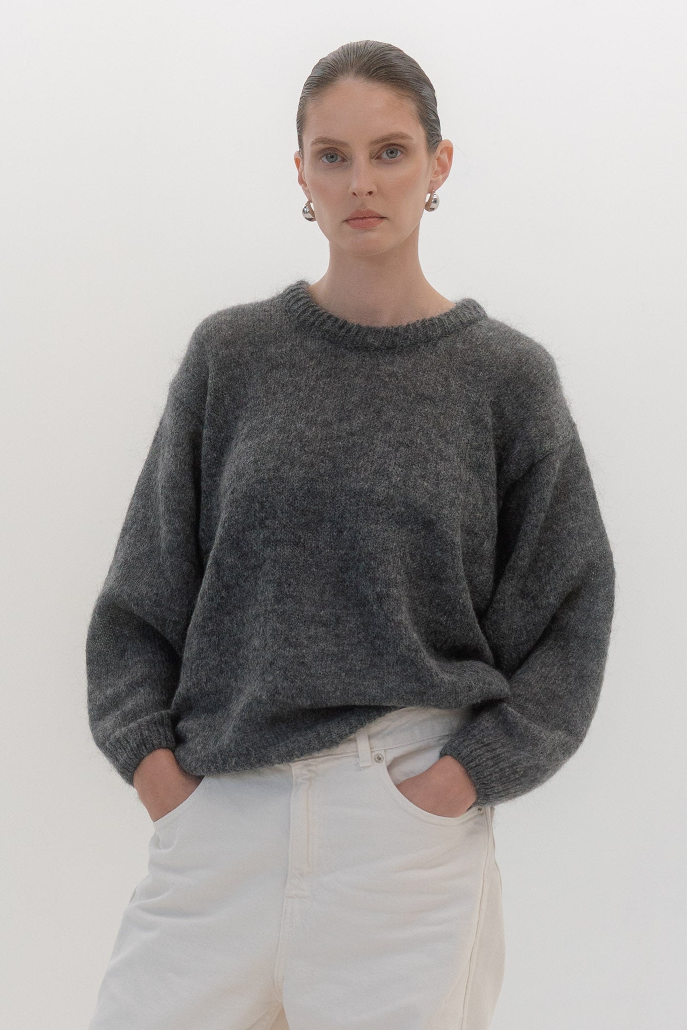 SOFT ROME Moheros ir Merino Vilnos Megztinis