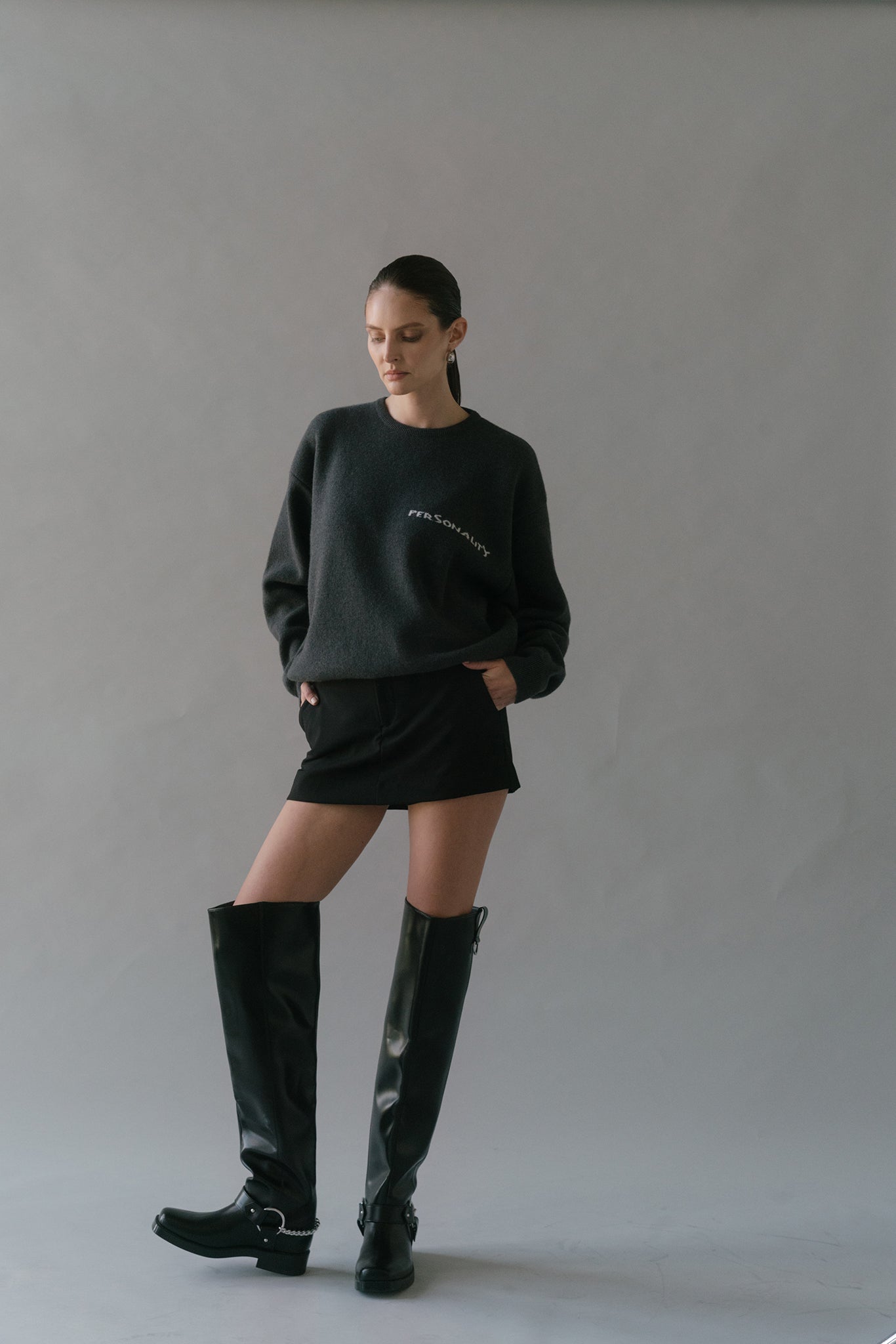 PERSONALITY Cashmere and Merino Wool Sweater