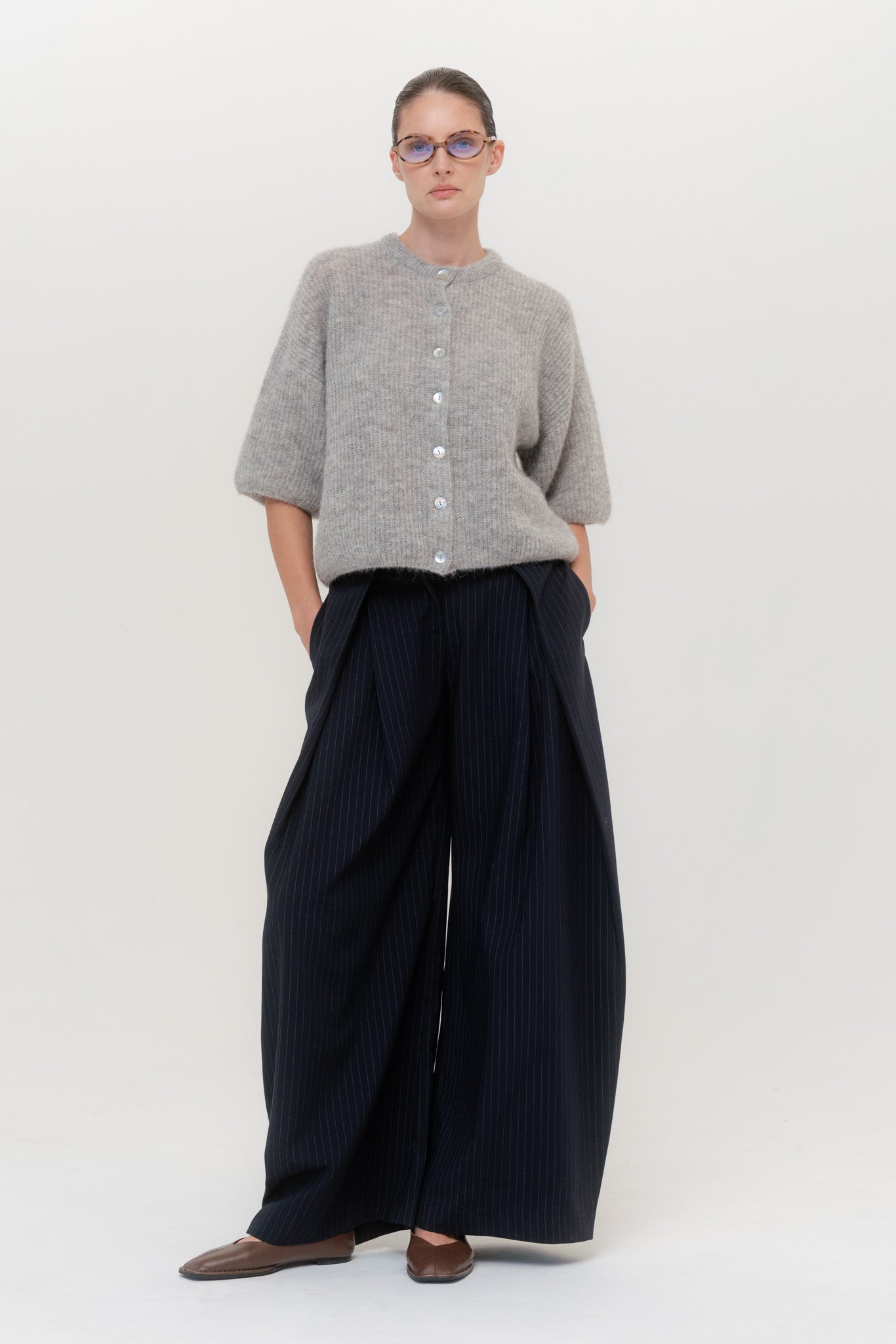 SOFT ROME Mohair and Merino Wool Sweater White