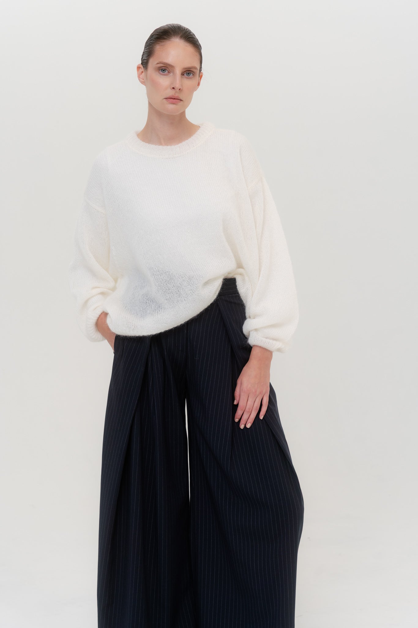 SOFT ROME Mohair and Merino Wool Sweater
