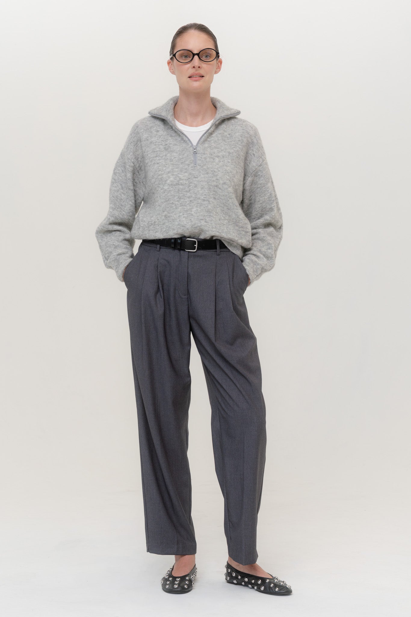 AMSTERDAM Alpaca Sweater with Zipper