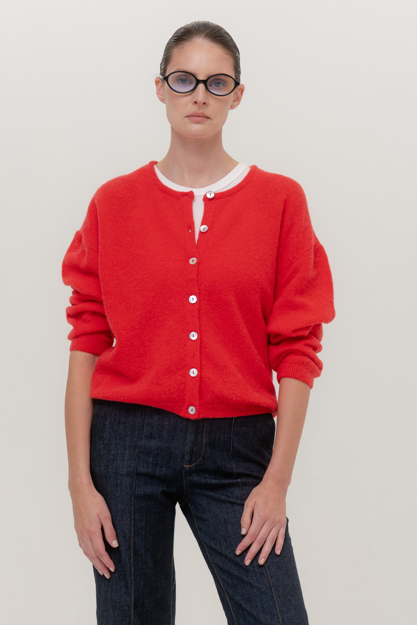 FLUFFY Alpaca Cardigan with Buttons