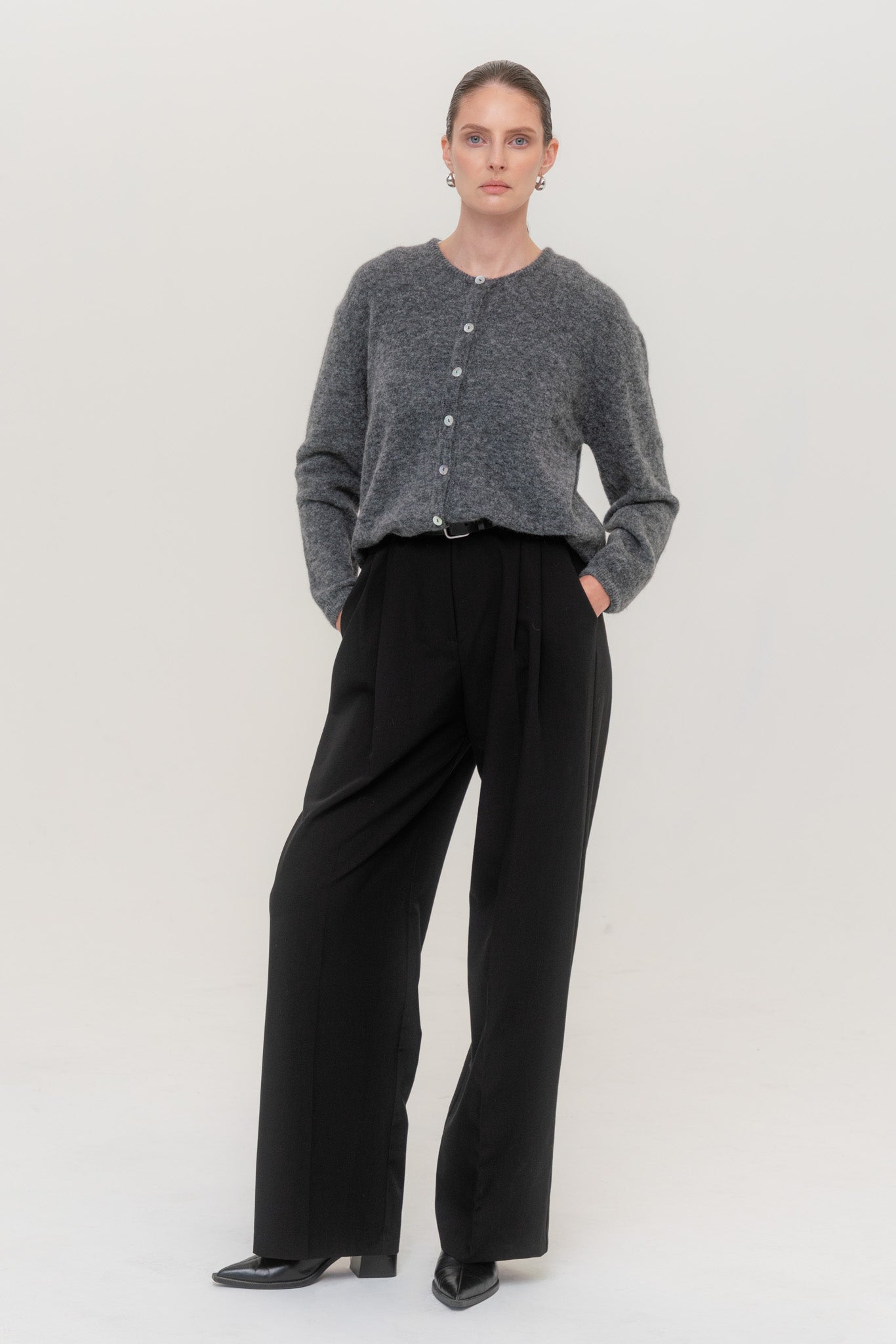 FLUFFY Alpaca Cardigan with Buttons