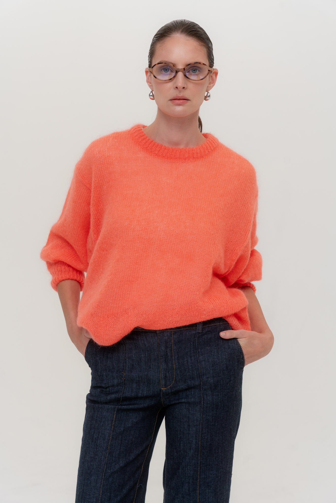 SOFT ROME Moheros ir Merino Vilnos Megztinis