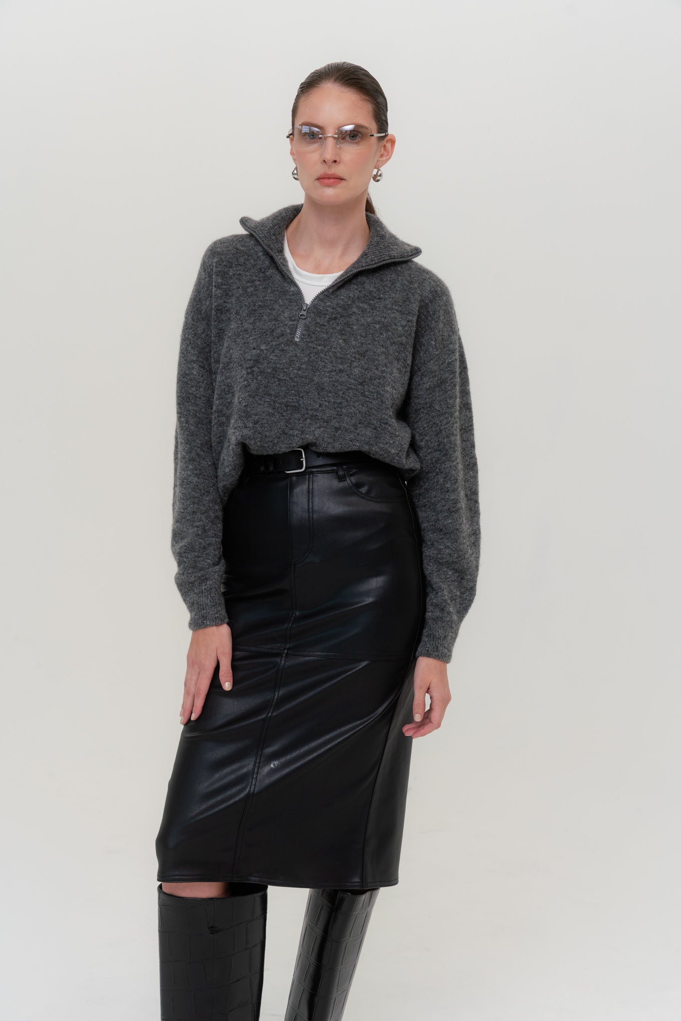 AMSTERDAM Alpaca Sweater with Zipper