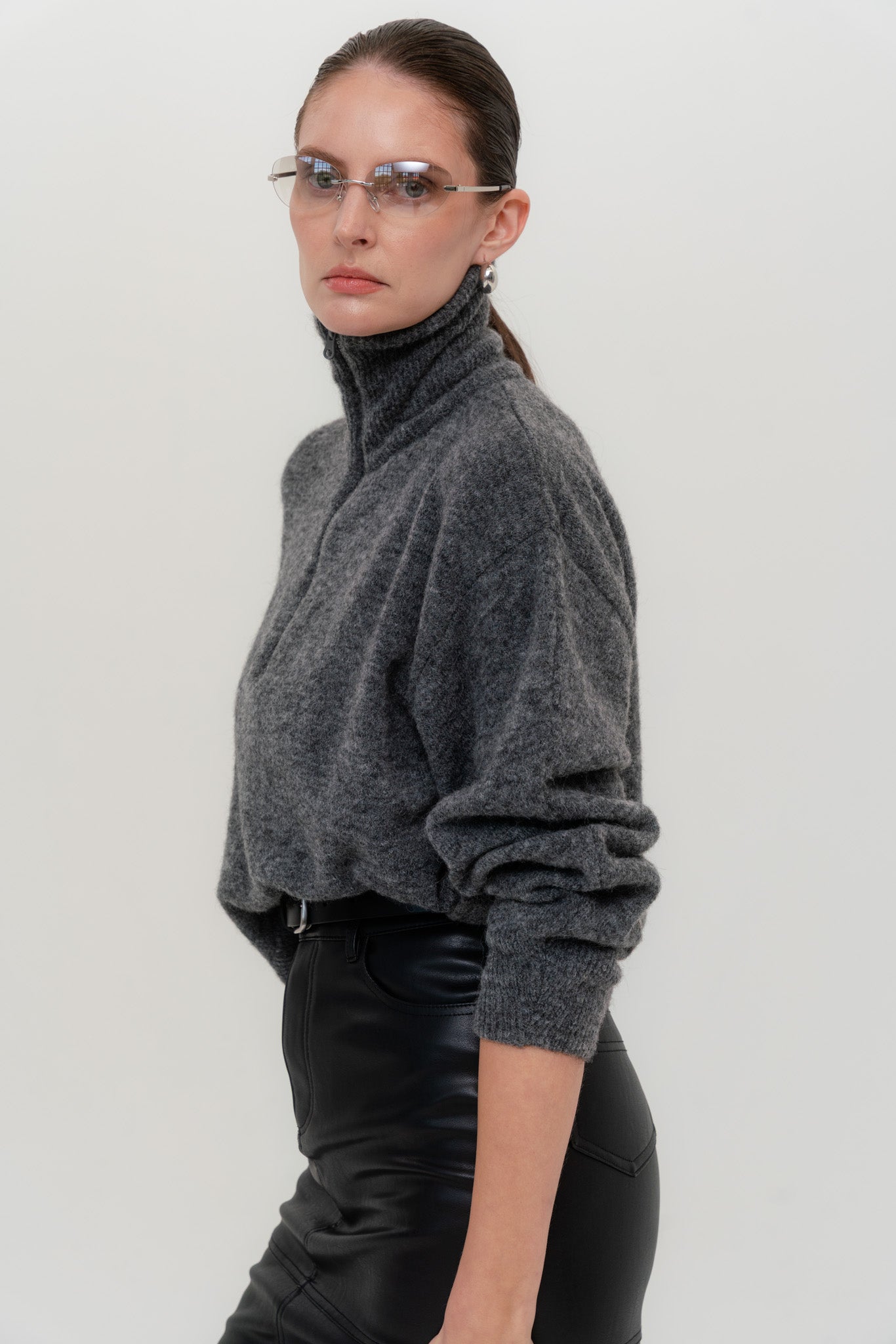AMSTERDAM Alpaca Sweater with Zipper