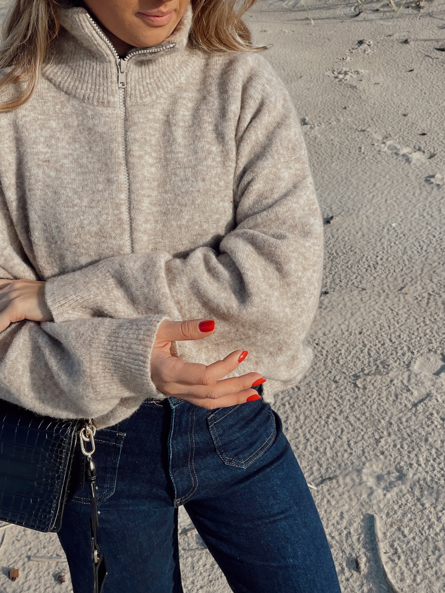 AMSTERDAM Alpaca Sweater with Zipper
