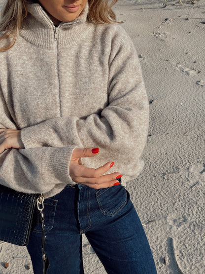 AMSTERDAM Alpaca Sweater with Zipper